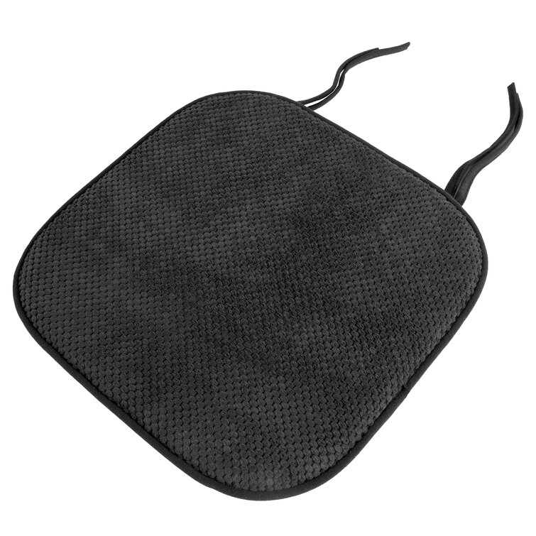 Black and white online chair pads with ties